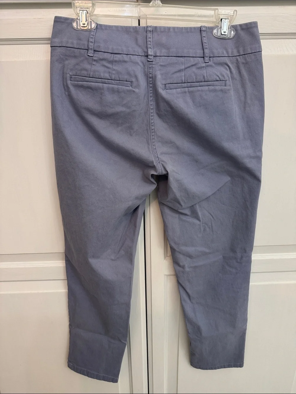 LOFT Lavender-Gray Ankle Chinos size 4. Casual office